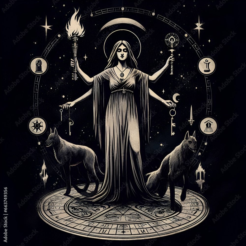 Les séances rituelles dédiées à Hécate : cercle sacré, bougies, pentacle et invocations