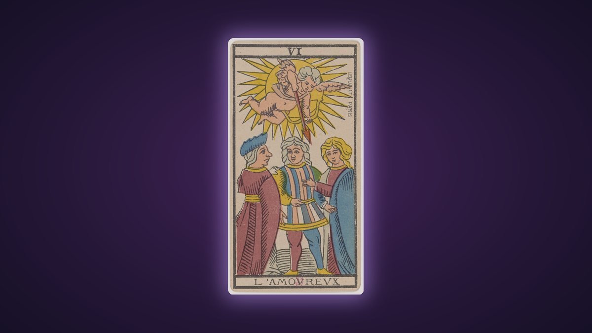 L’Amoureux en amour : signification de la carte VI du Tarot de Marseille